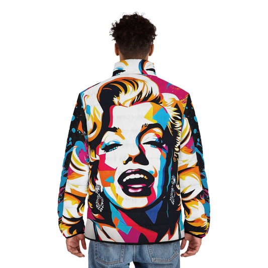 Marilyn Monroe Graffiti Unisex Puffer Jacket