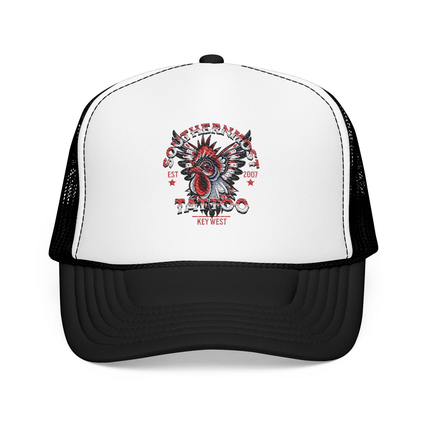 Embroidered Foam Trucker Hat, Custom Cap, Casual Style, Perfect Gift for Him/Her, Beachwear, Festival Accessory, Birthday Present