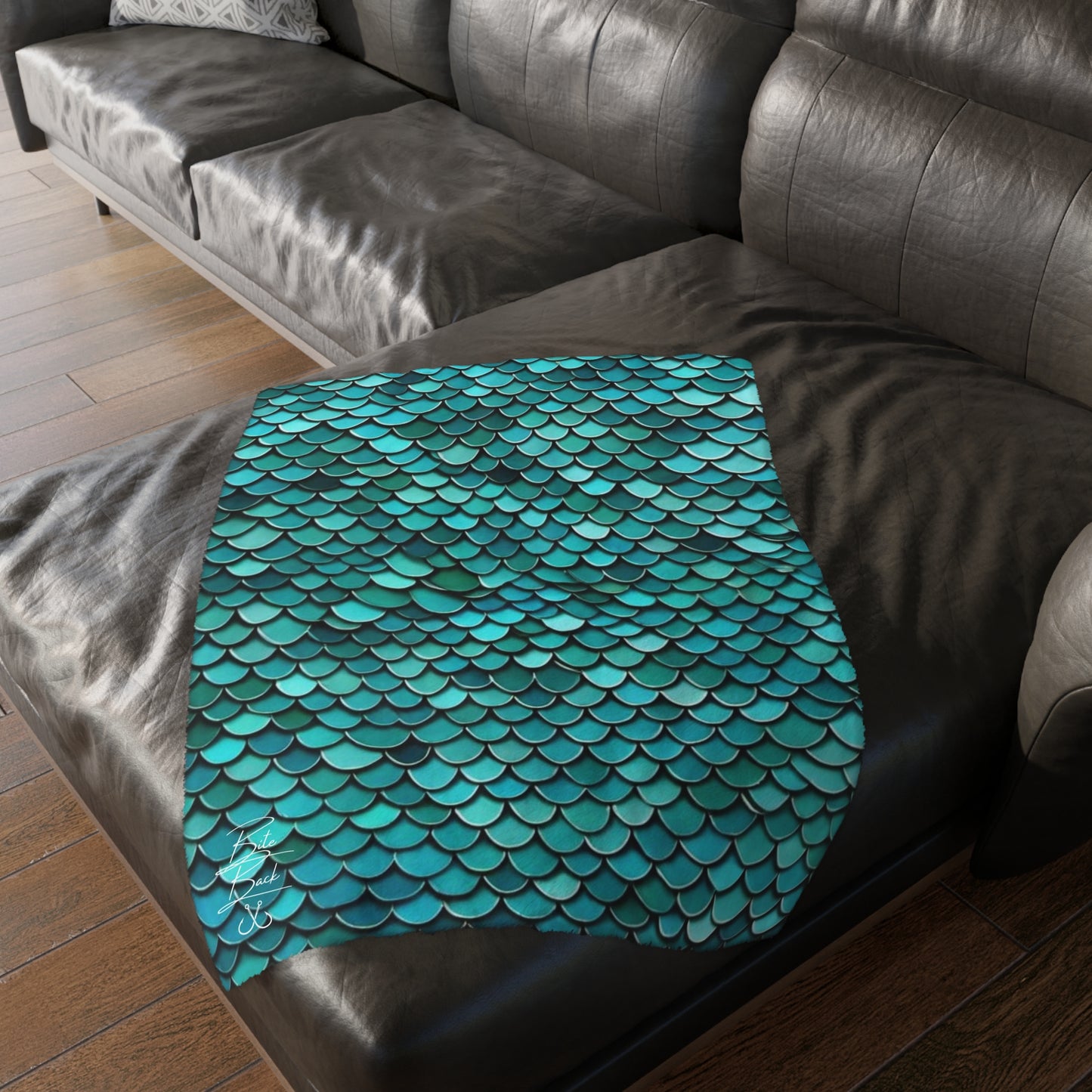 Scales Velveteen Minky Blanket (Two-sided print)