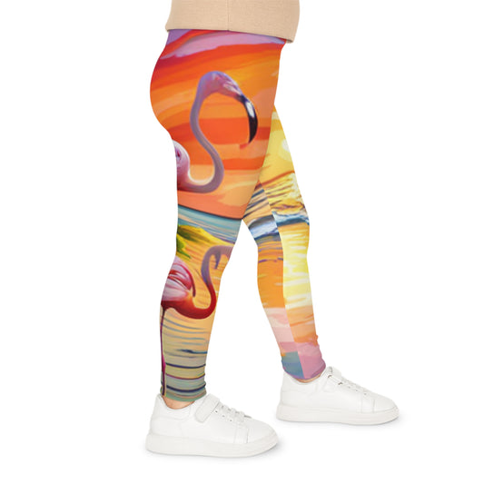 Flamingos at Dawn Kids Leggings
