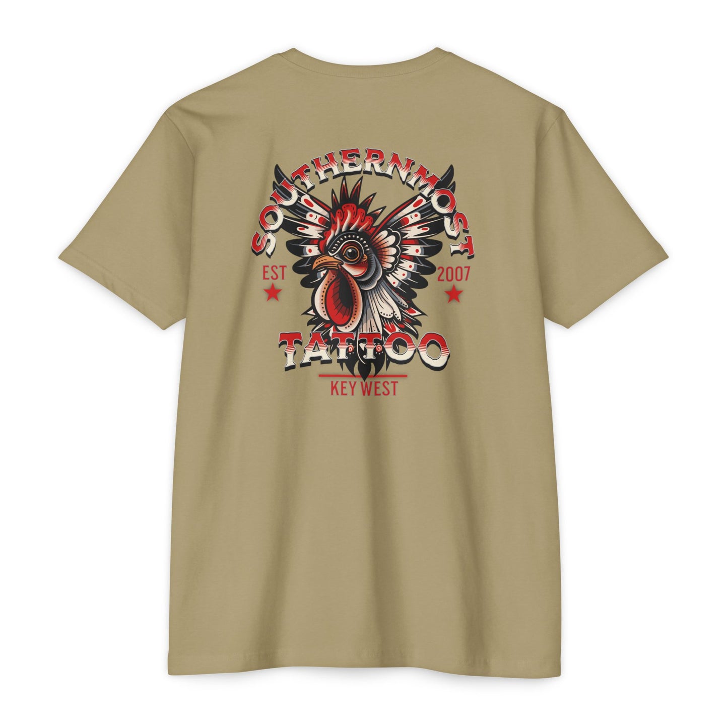 Southernmost Tattoo Traditional Rooster T-shirt