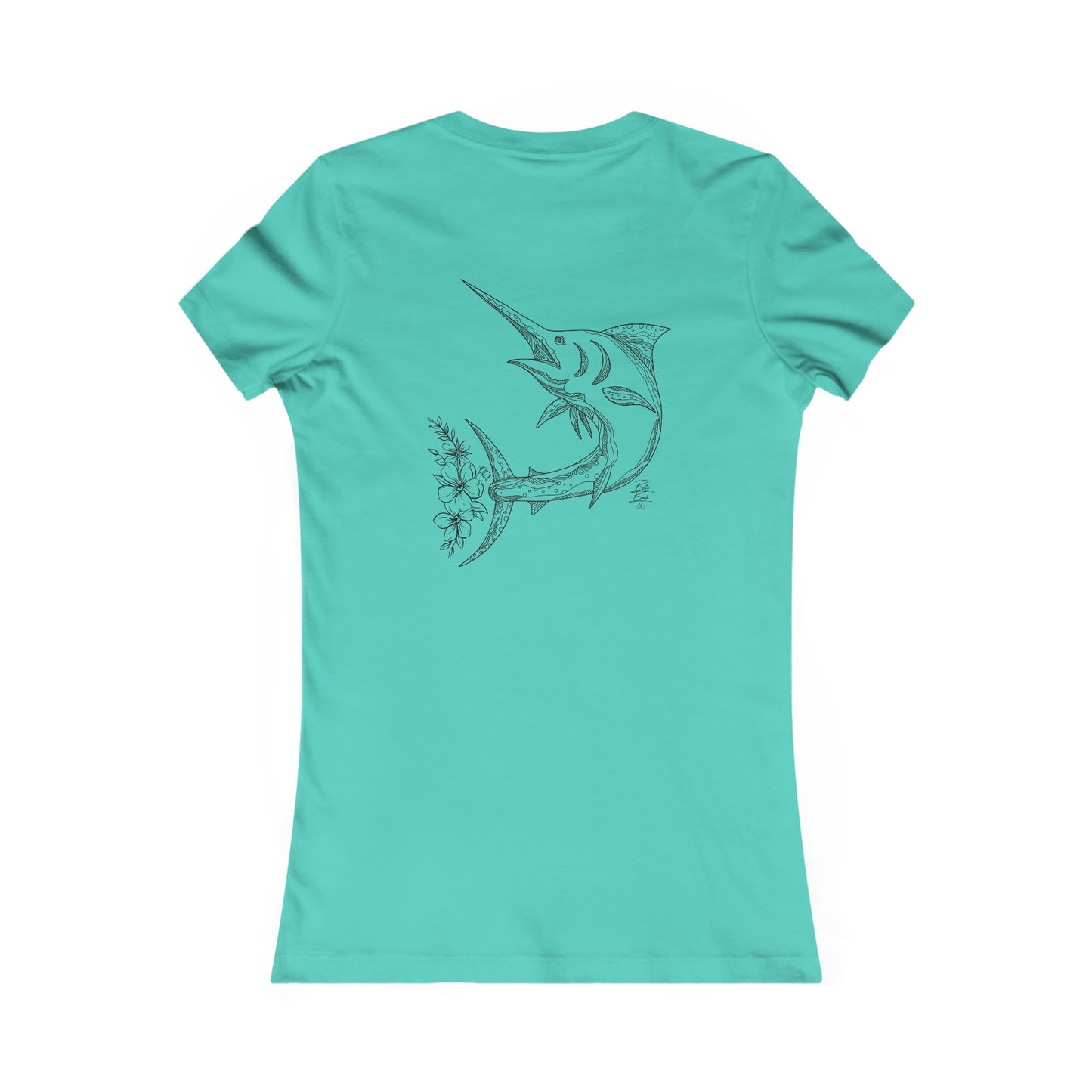 Floral Marlin Women's Favorite Tee