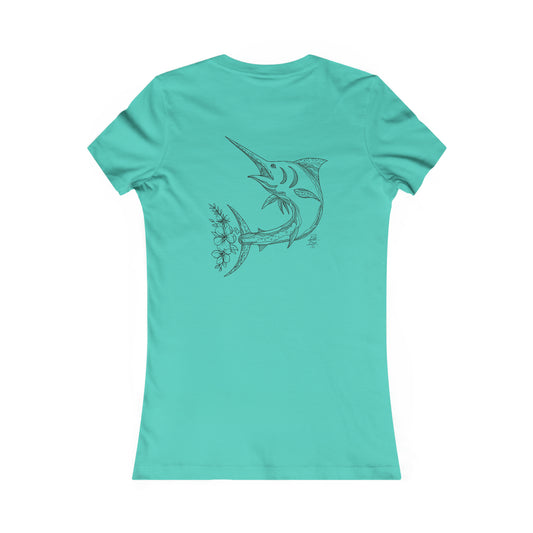 Floral Marlin Women's Favorite Tee