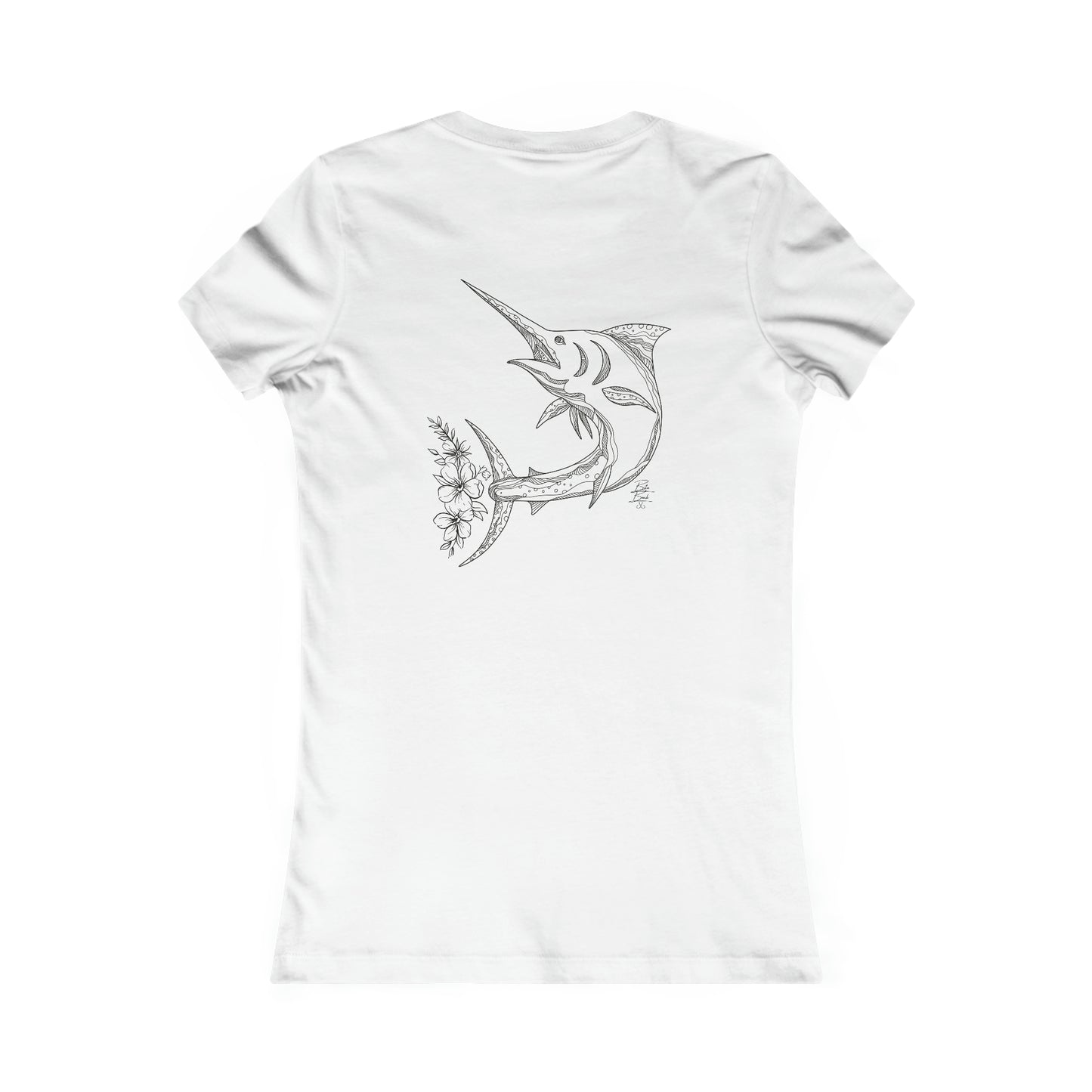 Floral Marlin Women's Favorite Tee