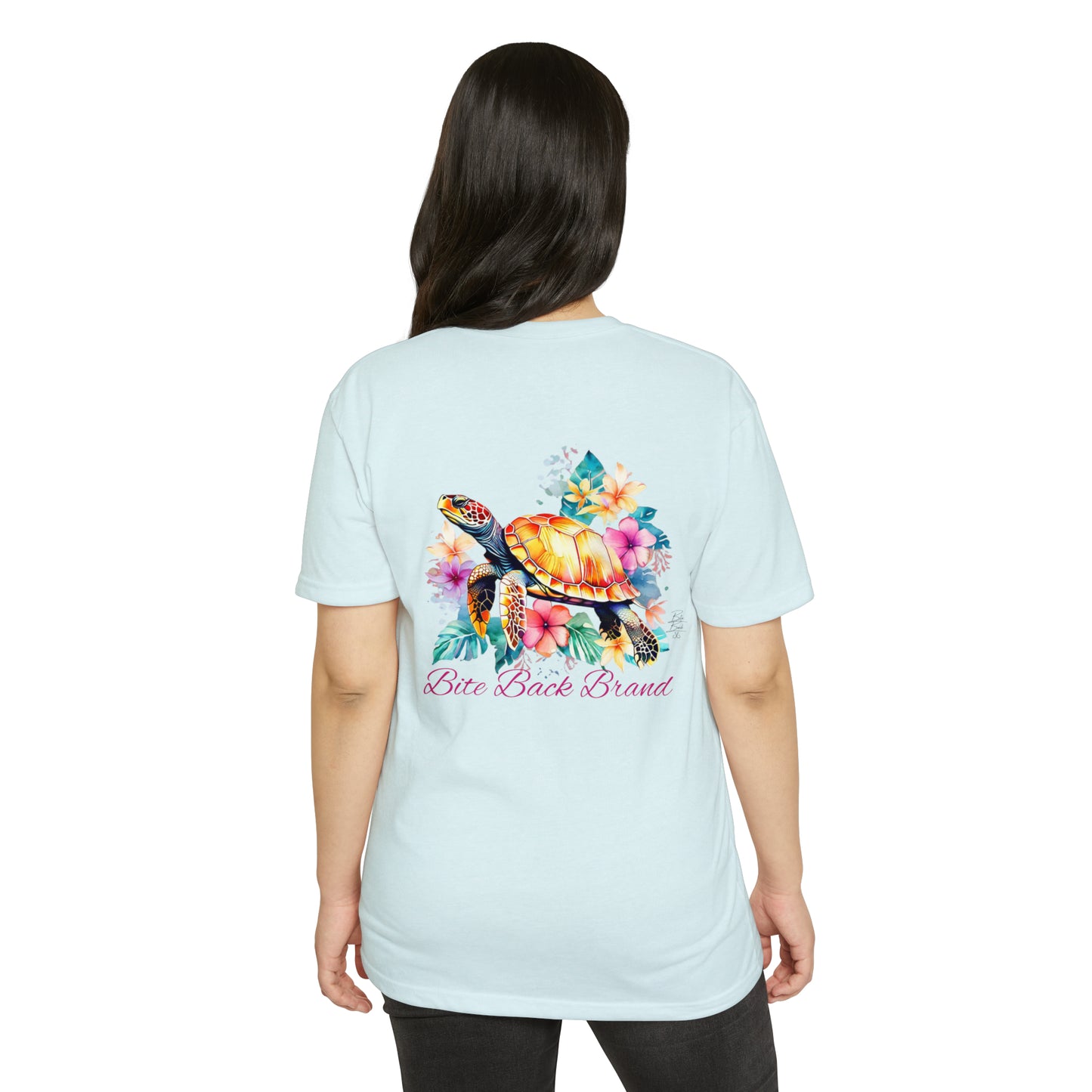 Tropical Bloom Turtle T-shirt