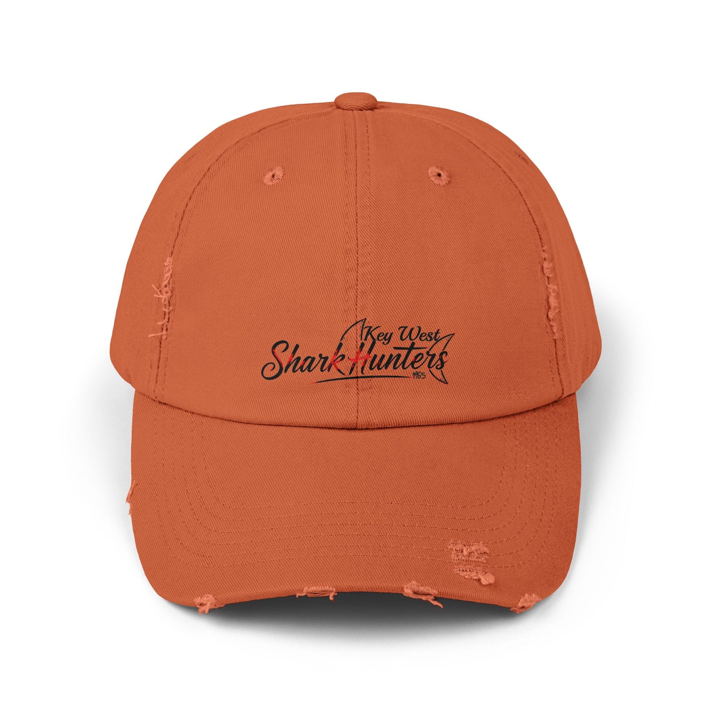 Key West Shark Hunters-Unisex Distressed Cap