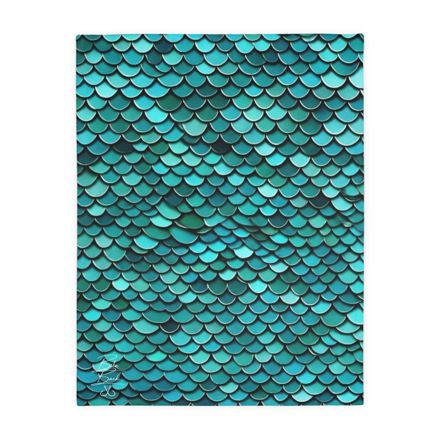 Scales Velveteen Minky Blanket (Two-sided print)