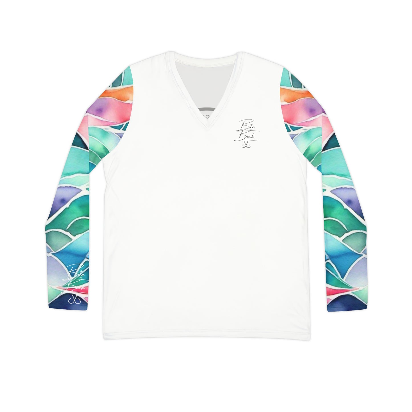 Sand Key Light Women's Long Sleeve V-neck Shirt
