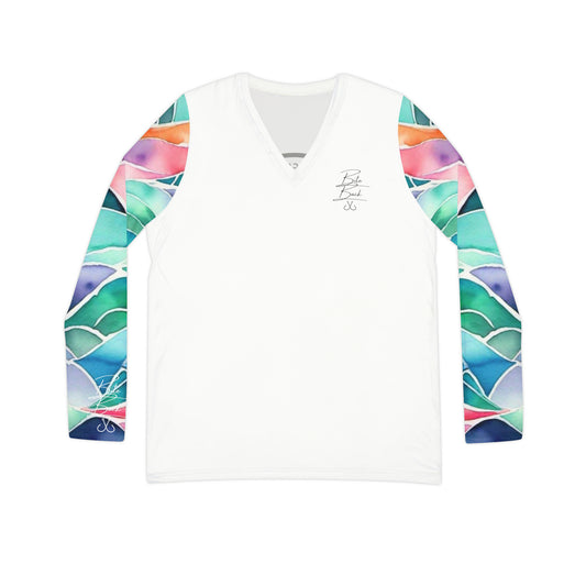 Sand Key Light Women's Long Sleeve V-neck Shirt