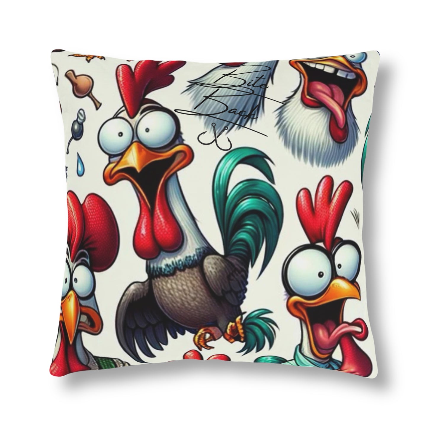 Crazy Roosters Waterproof Pillows