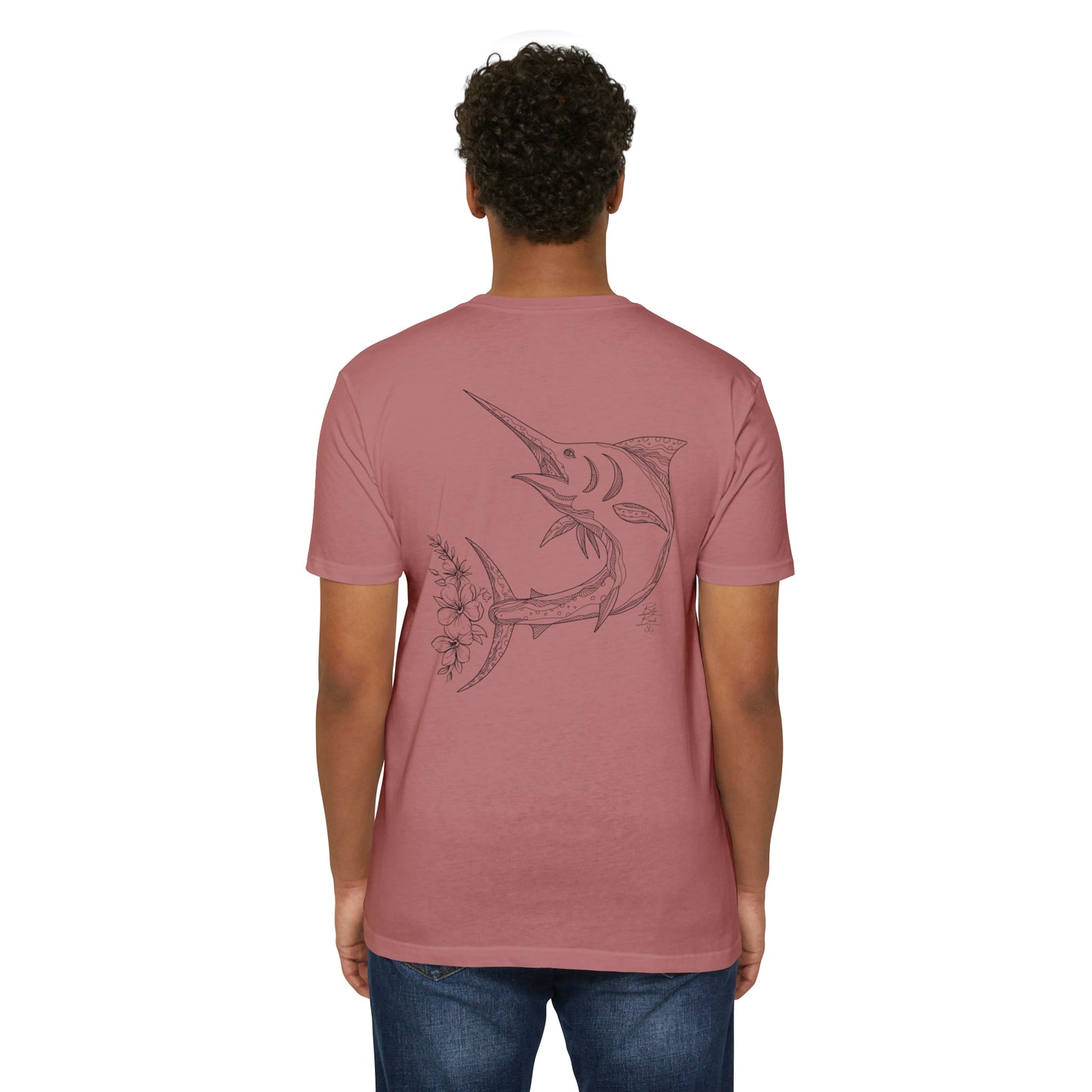Floral Fin Marlin T-shirt