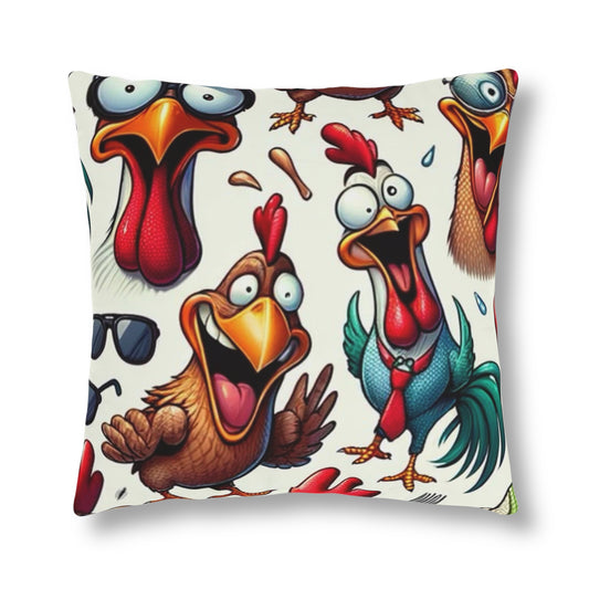 Crazy Roosters Waterproof Pillows