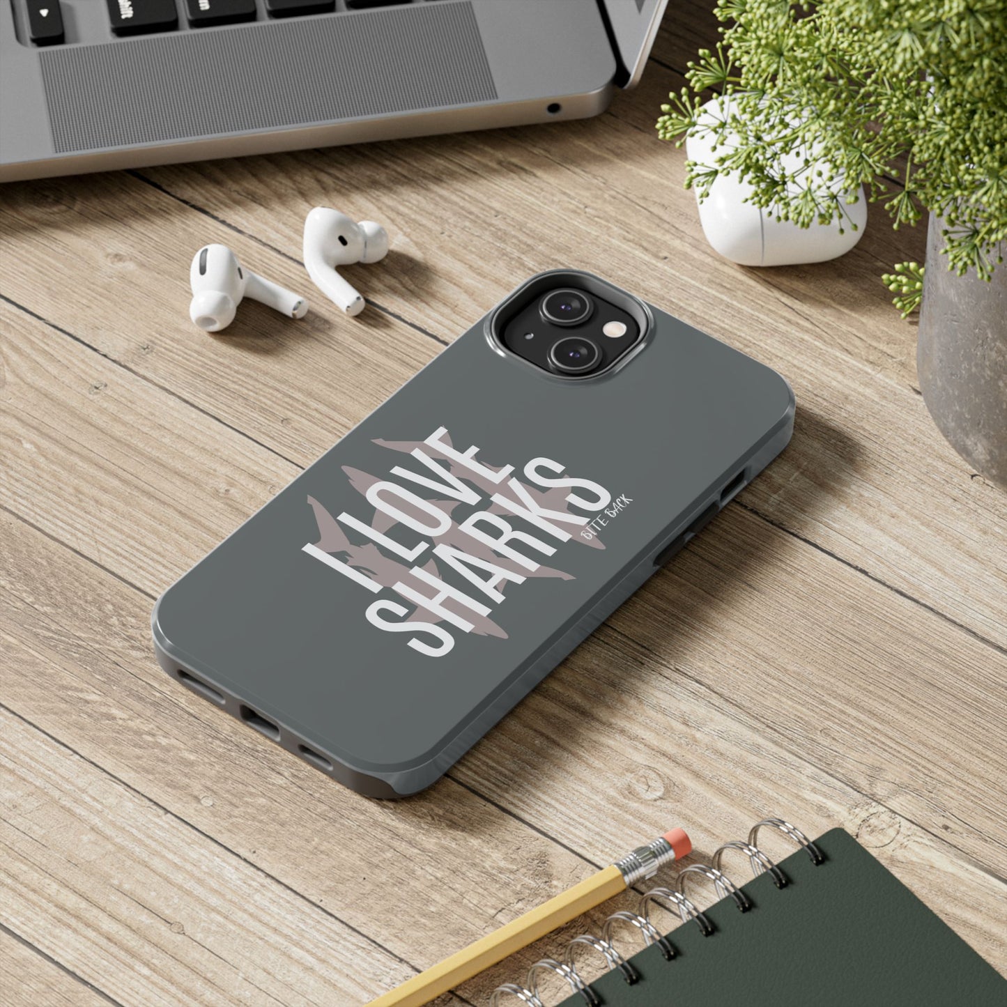 Shark Lover Tough Phone Case, Protective Cover, Gift for Ocean Lovers, Shark Week Celebration, Cute Wildlife Accessory