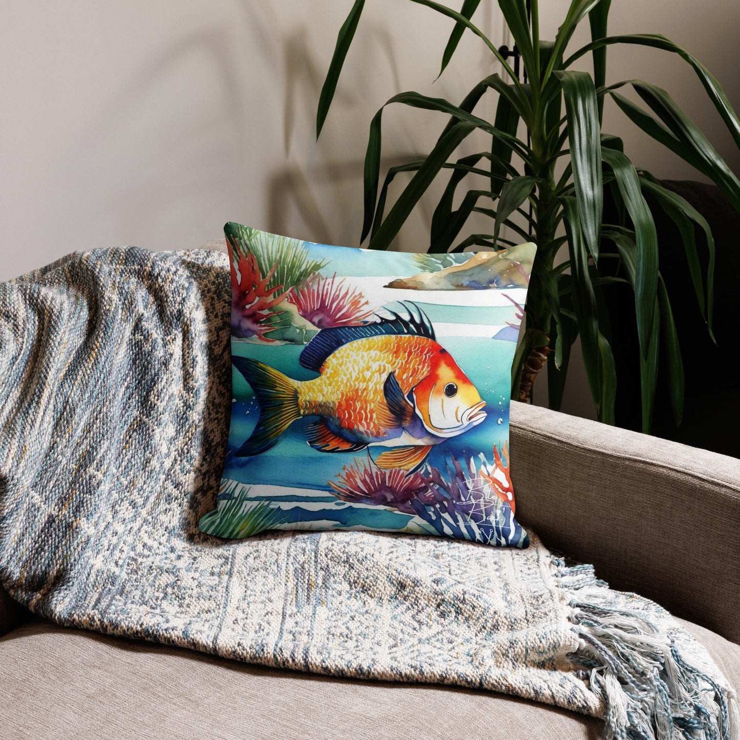 The Reef Premium Pillow Case