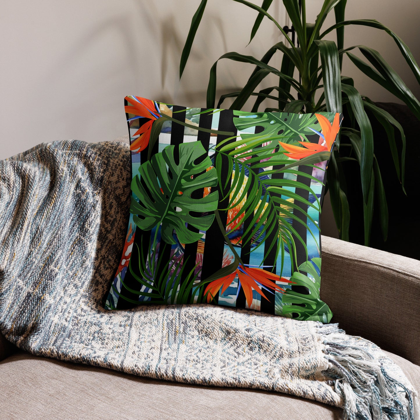 Bird of Paradise Premium Pillow Case