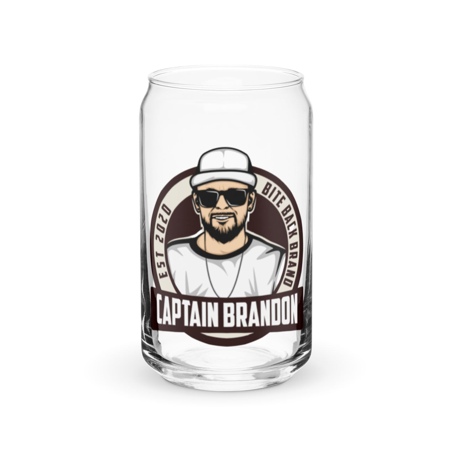 Captain Brandon Can-shaped glass