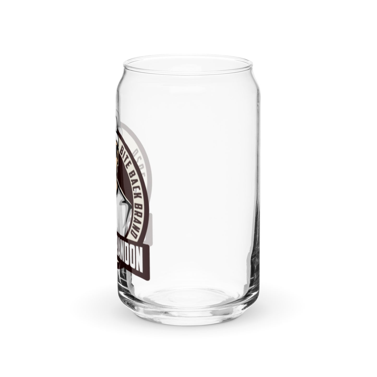 Captain Brandon Can-shaped glass