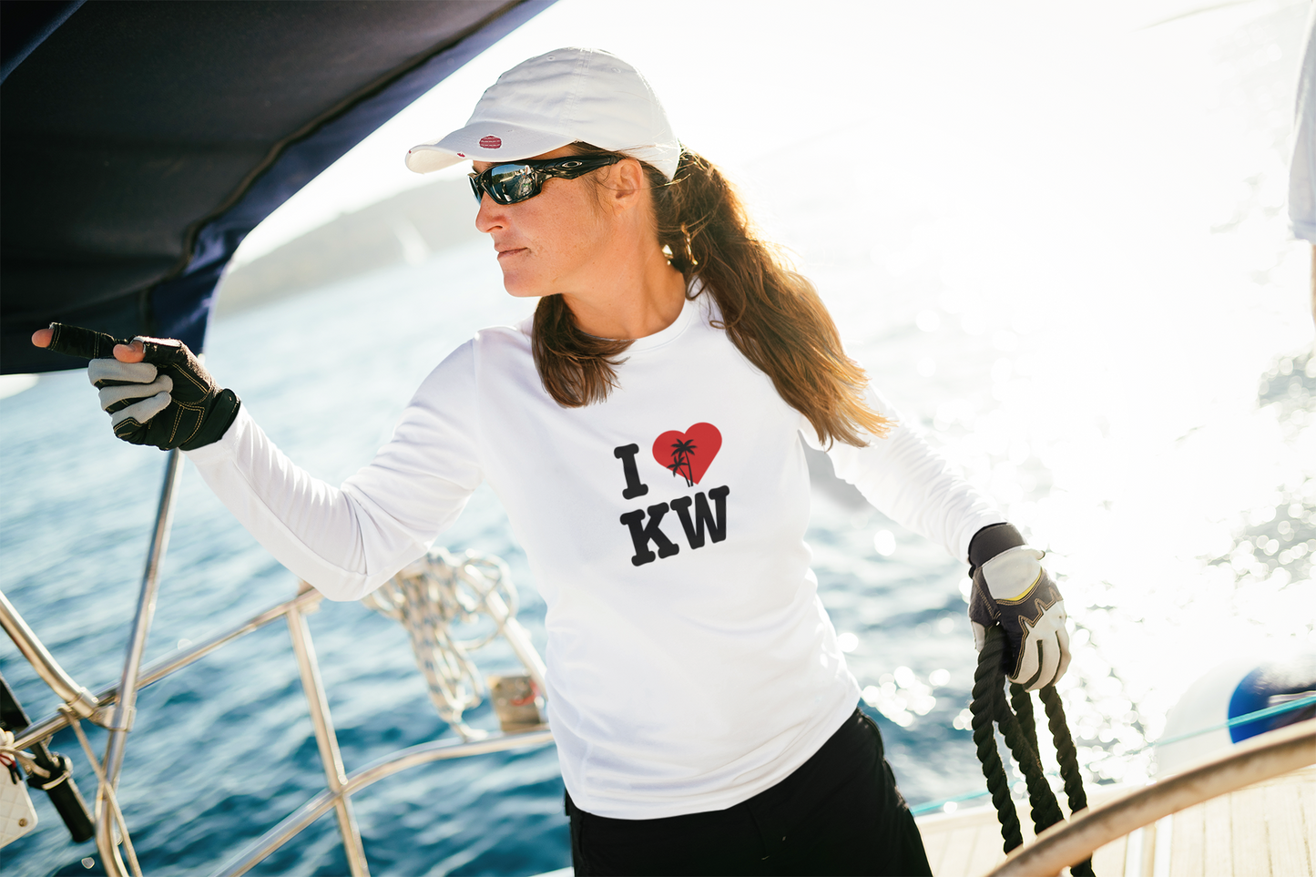 I Heart Key West Performance Shirt UPF 40+