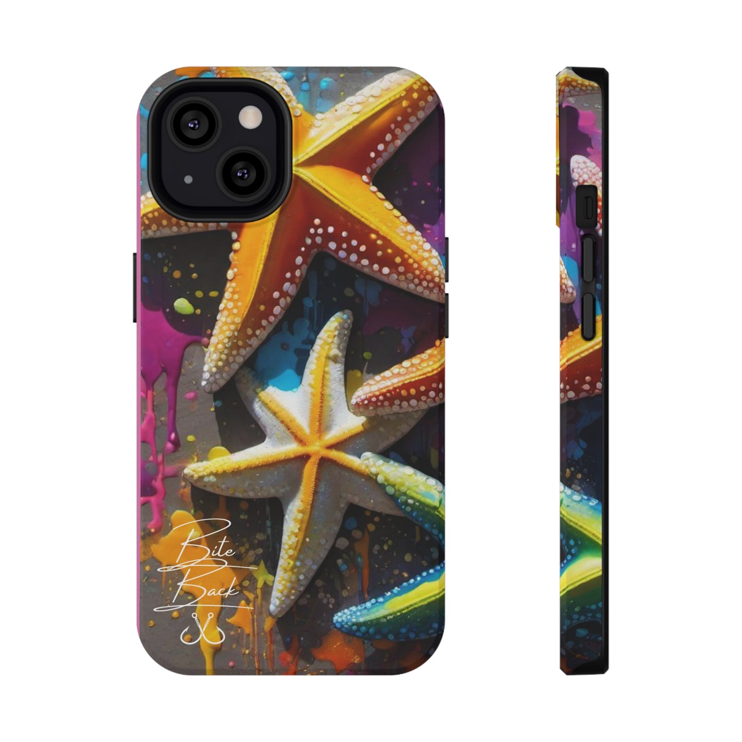 Colorful Sea Shell Impact-Resistant Cases