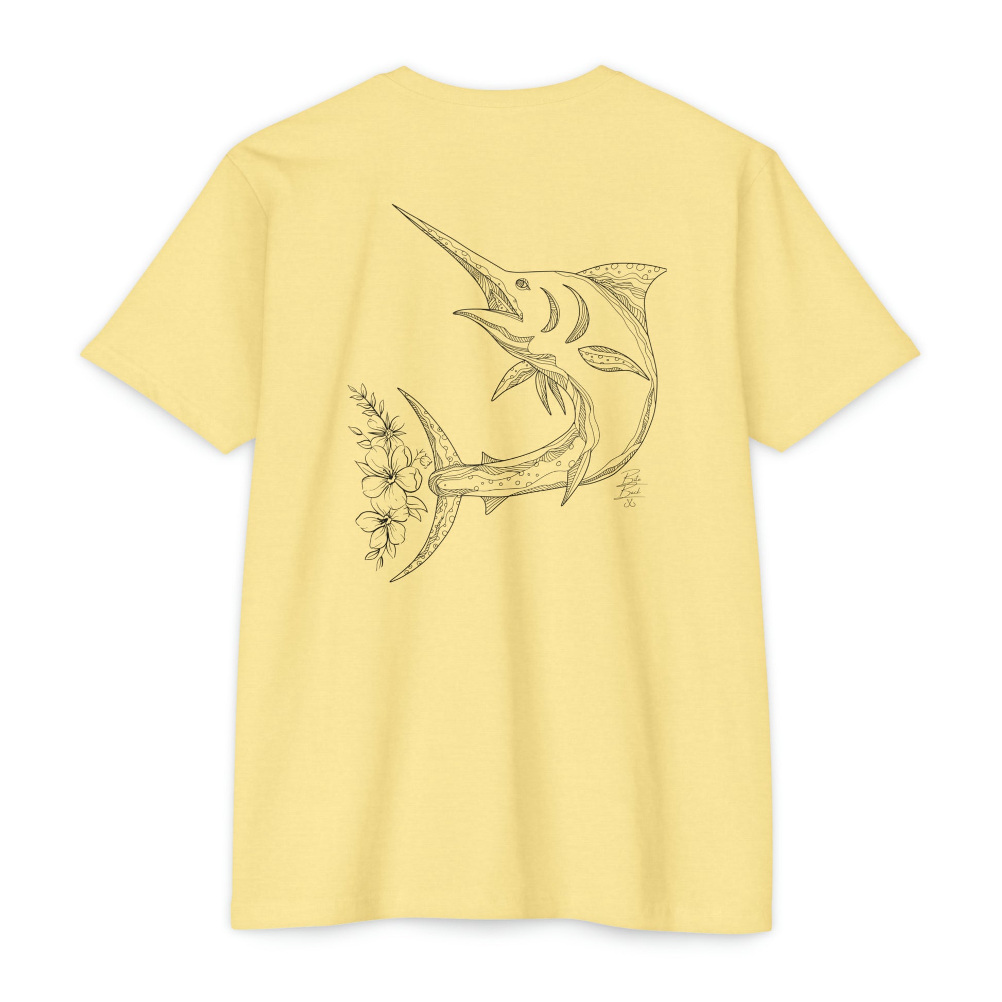Floral Fin Marlin T-shirt  Bite Back Brand – Bite Back Brand-Fishing Tees  & Island Lifestyle Clothing and Decor