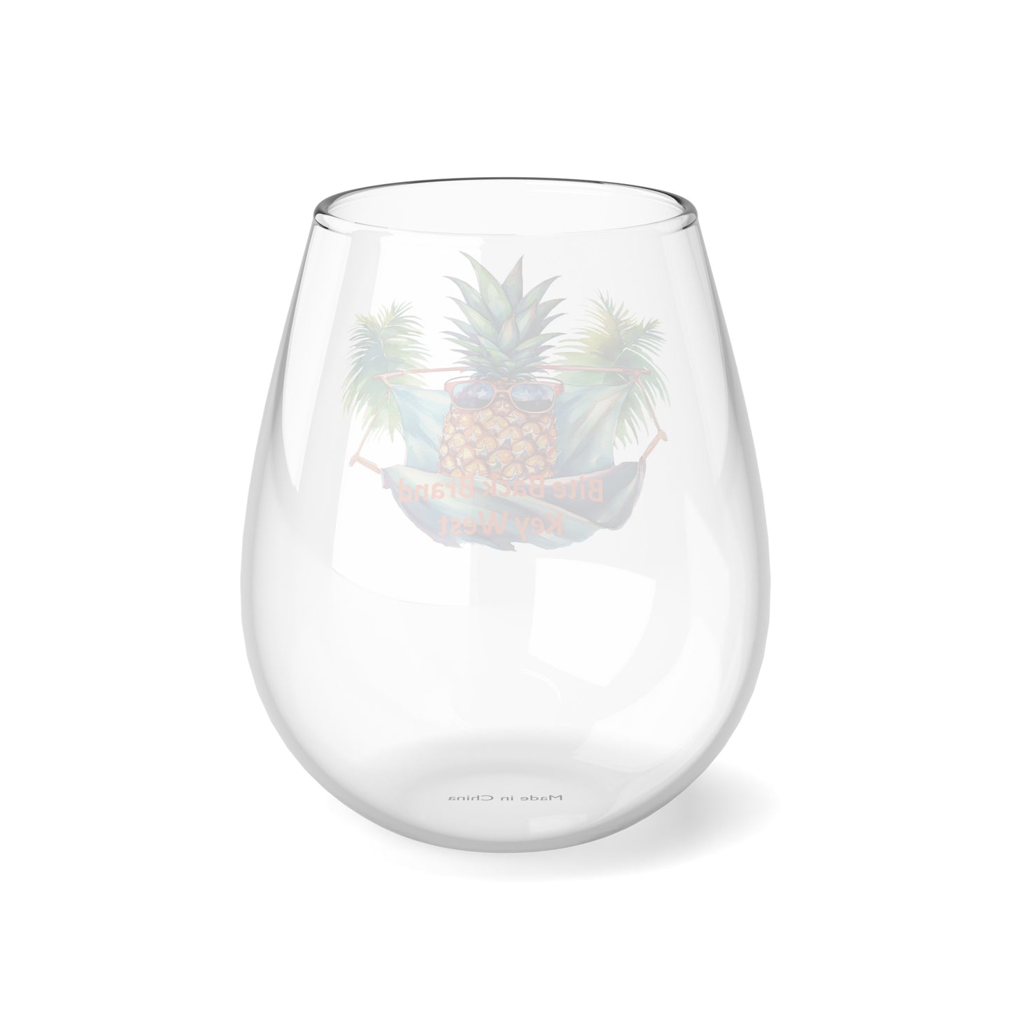 Tropical Bliss Wine Glass Collection-Hammock Pineapple Bliss