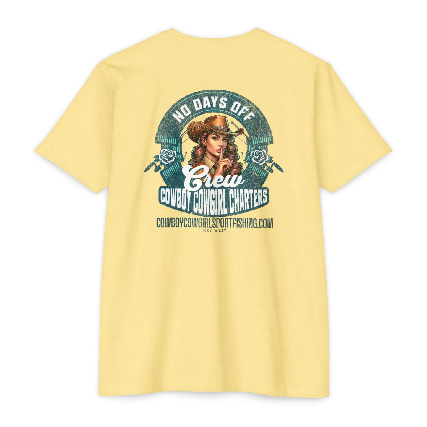 Cowboy Cowgirl Crew T-Shirt — "No Days Off" Western Graphic FISHING Tee