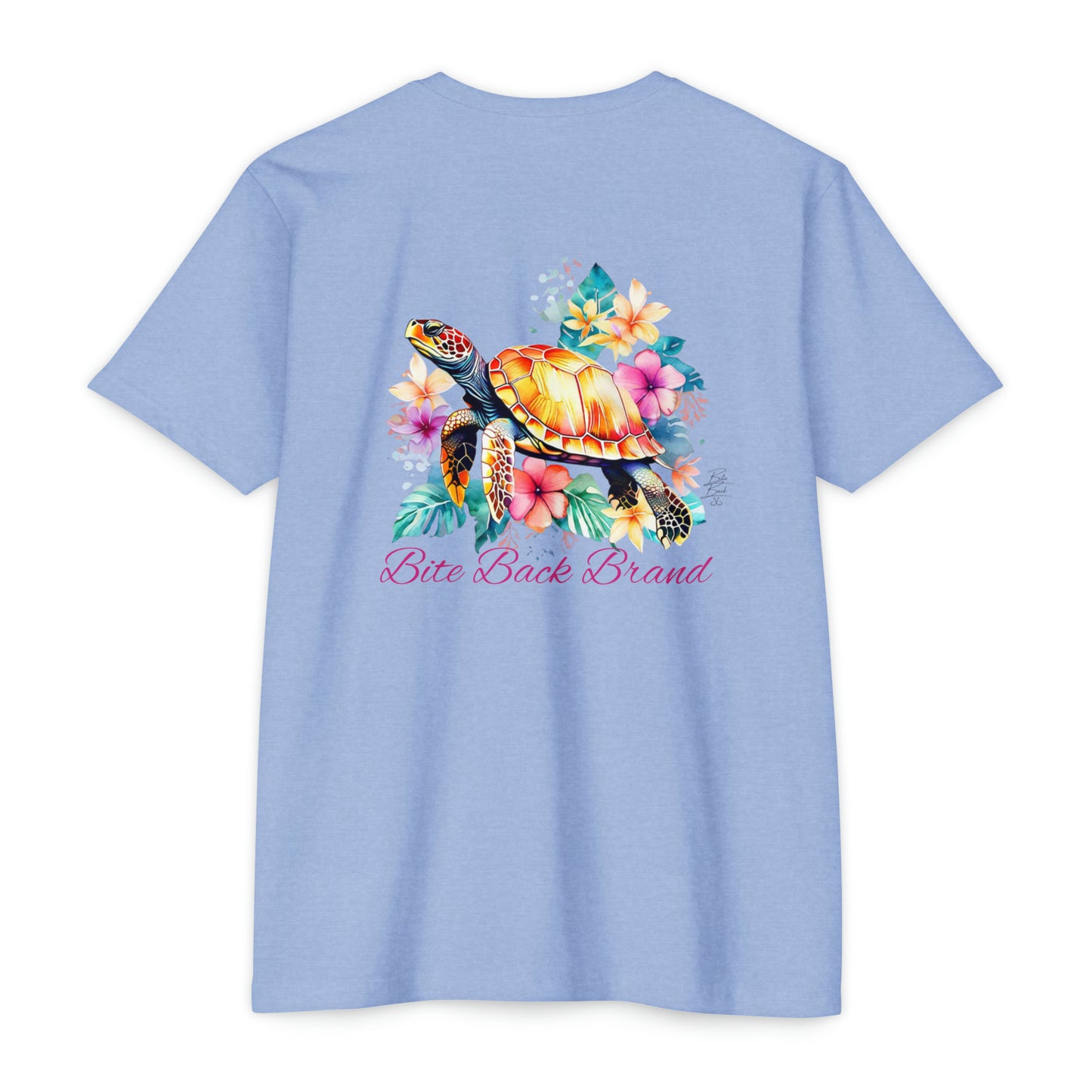 Tropical Bloom Turtle T-shirt