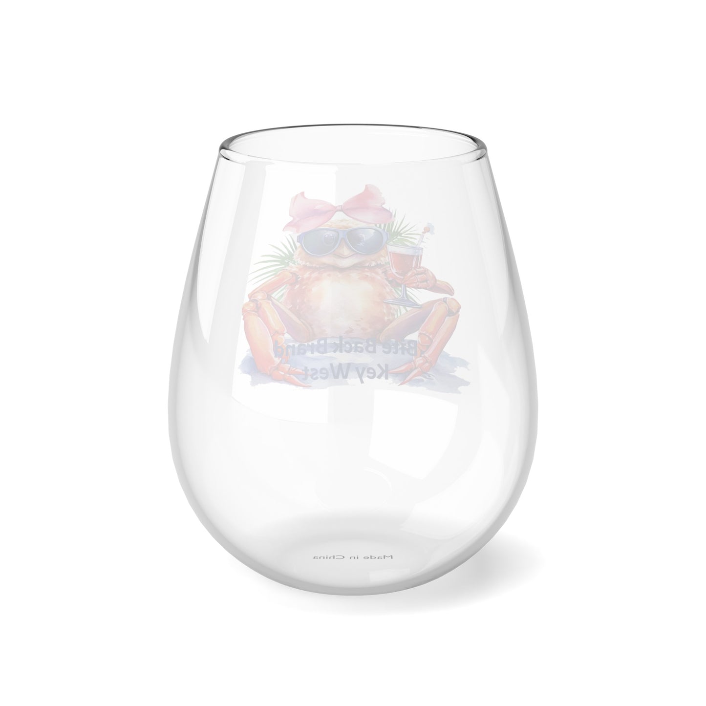 Tropical Bliss Wine Glass Collection-Beachy Crab Charm