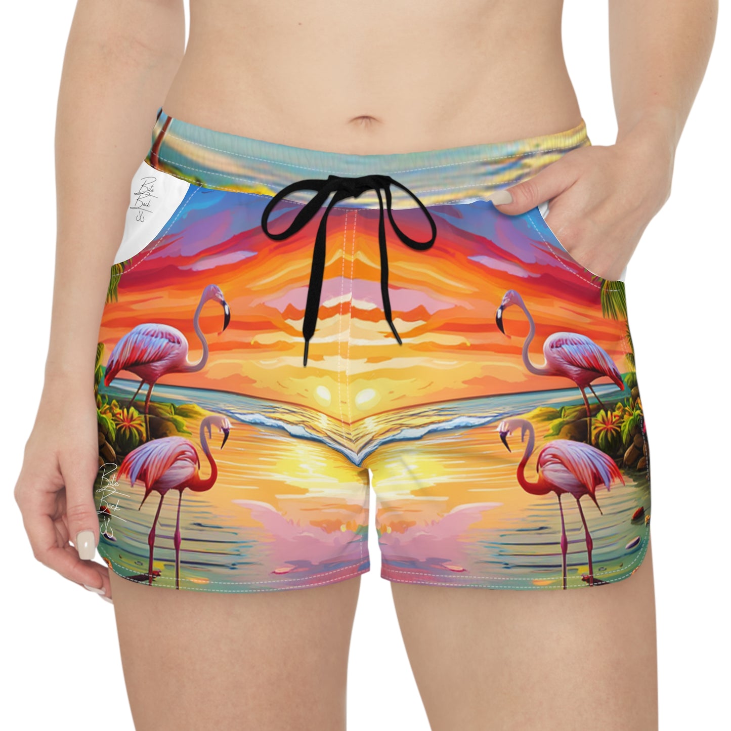 Flamingos at Dawn Women's Casual Shorts
