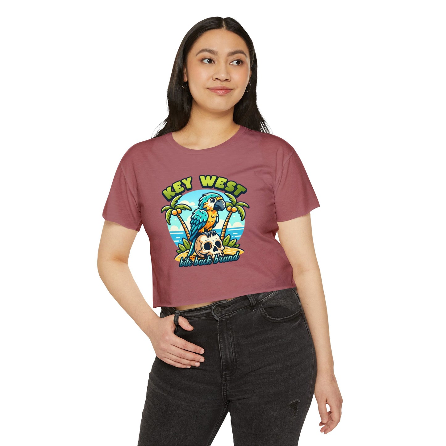 Key West Parrot Crop Top