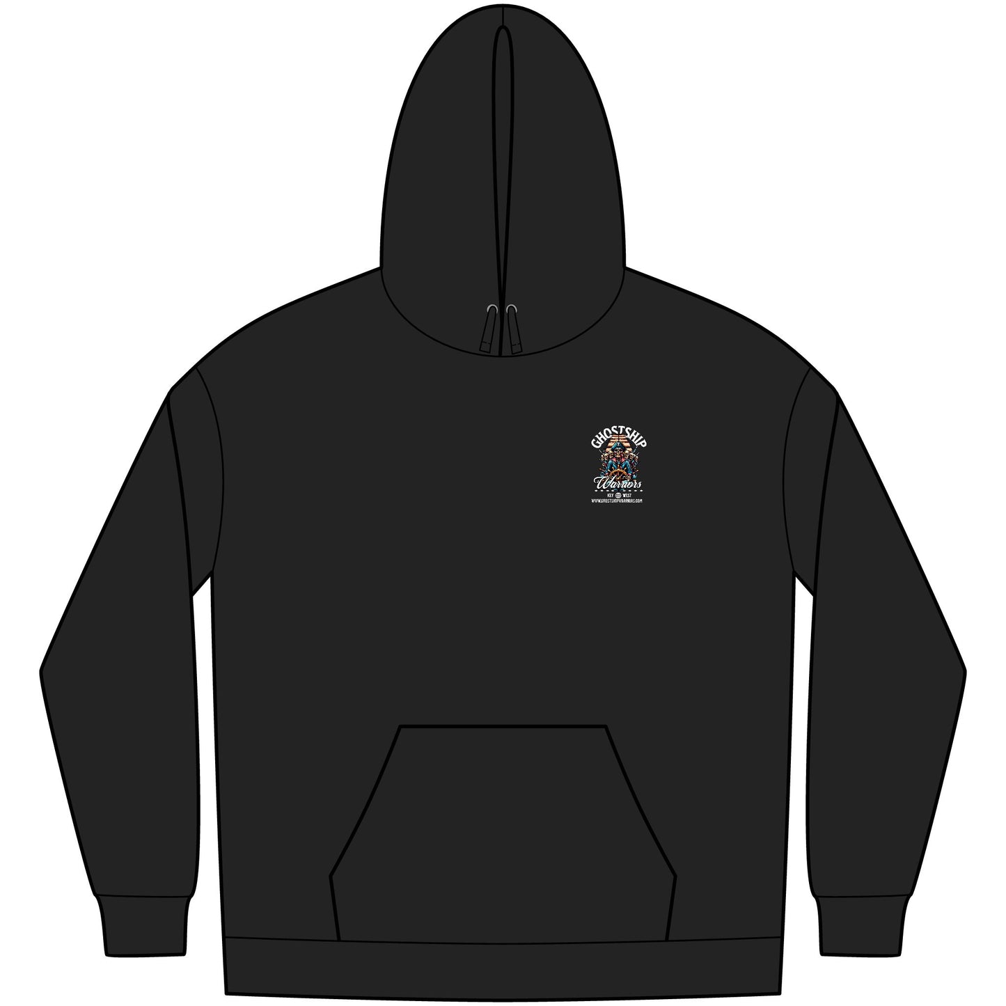 Ghostship Warriors Hoodie — Key West Pirate Skull Fleece Pullover