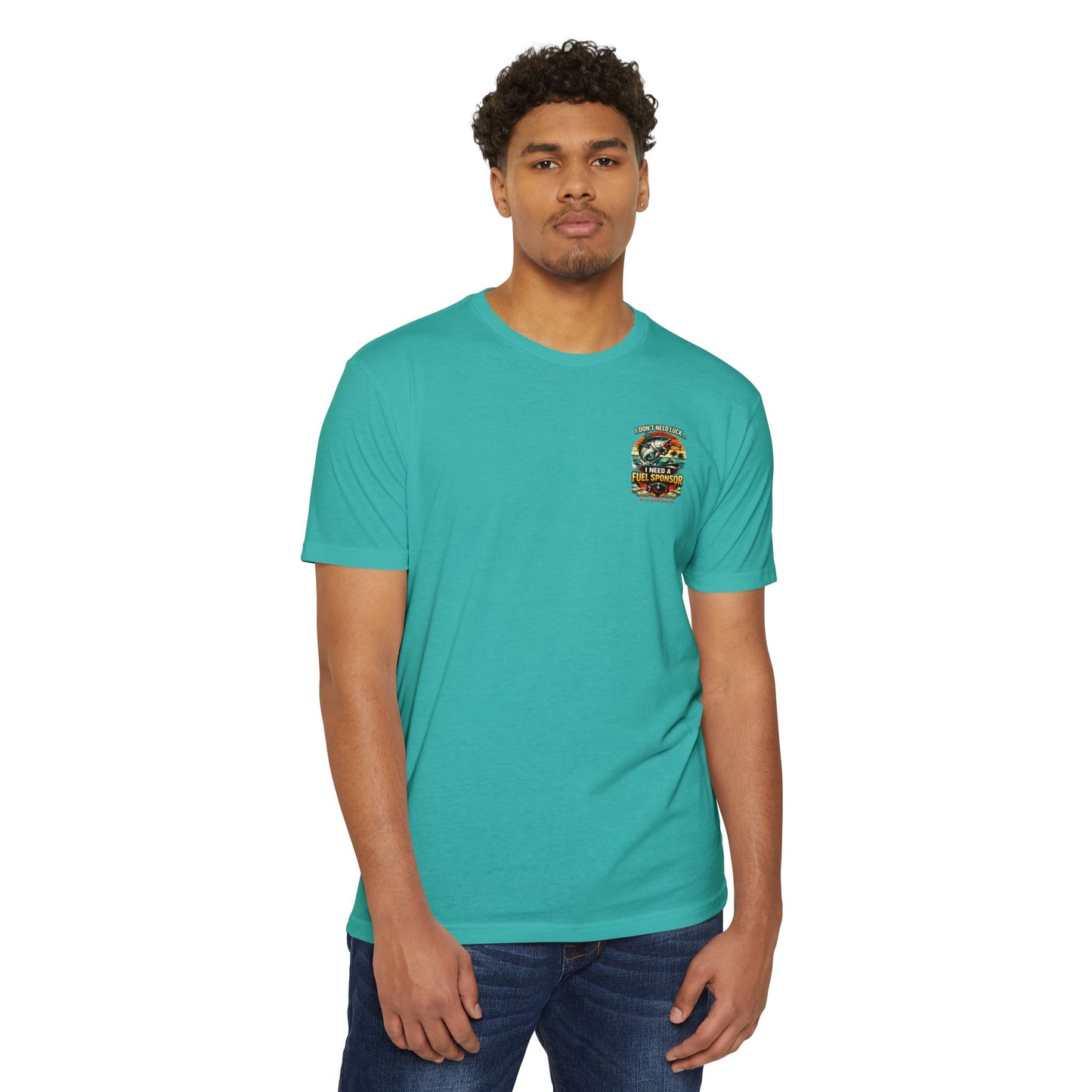 Fishing T-Shirt — "I Don't Need Luck... I Need a Fuel Sponsor" Vintage Beach Tee