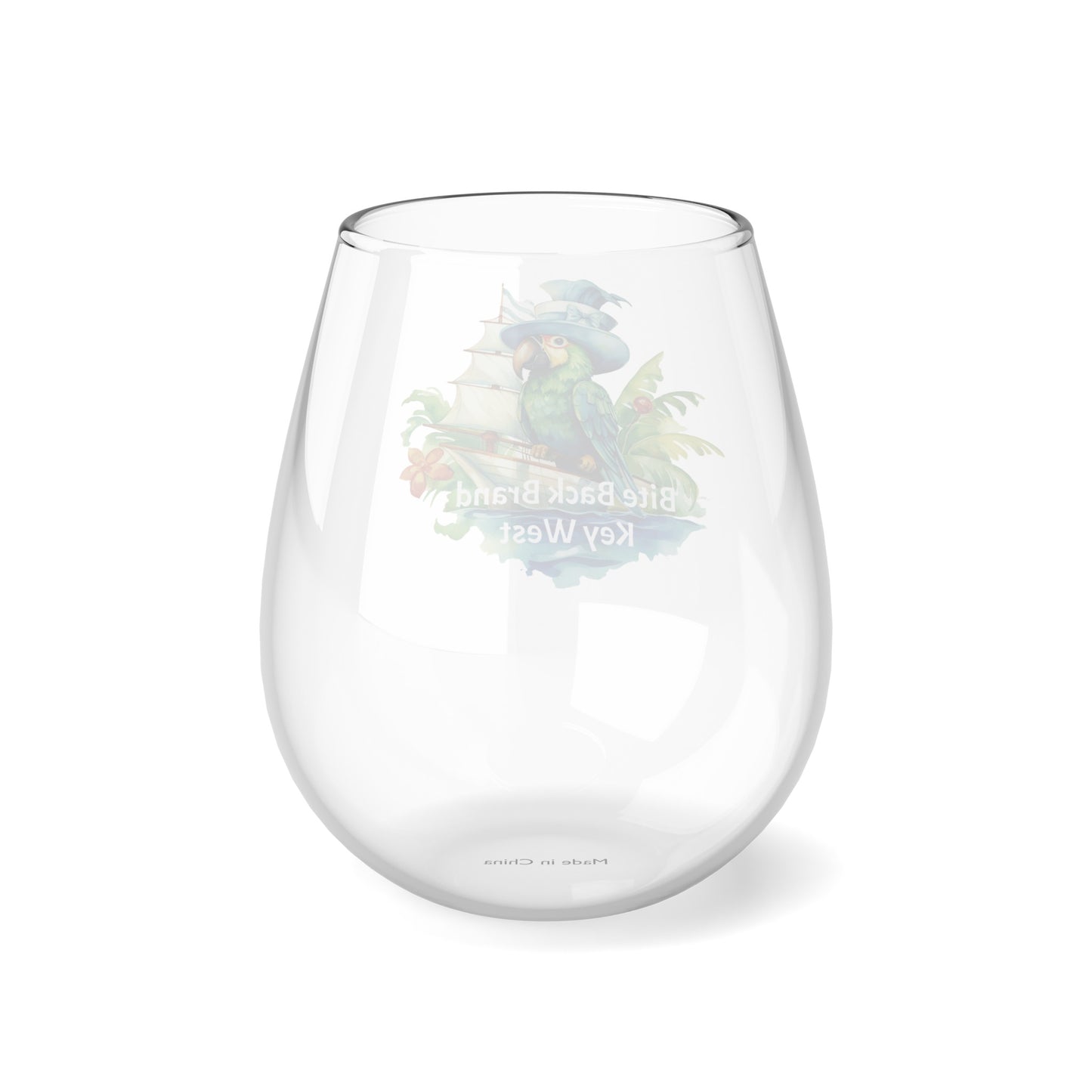 Tropical Bliss Wine Glass Collection-Parrot's Sail Escape