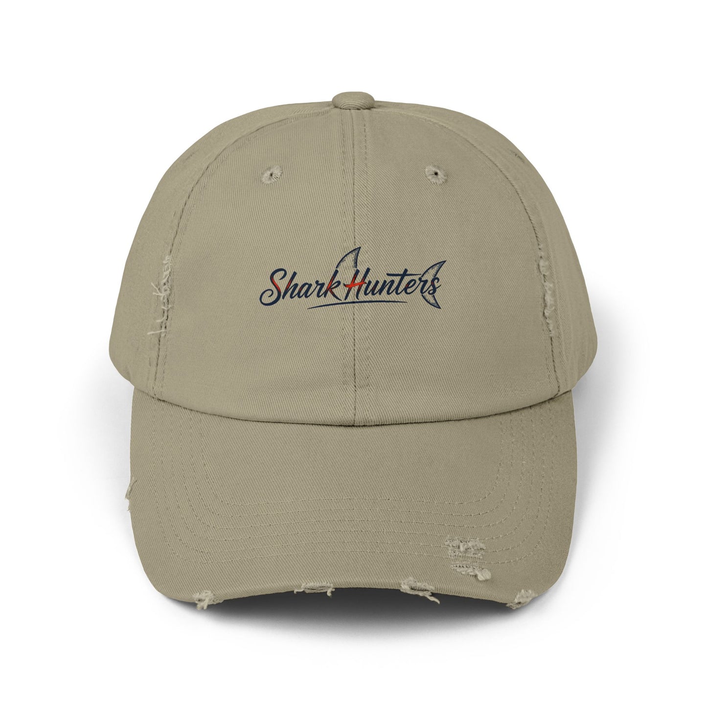 Shark Hunters  Distressed Hat