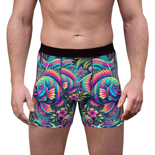 Neon Fish Men's Boxer Briefs