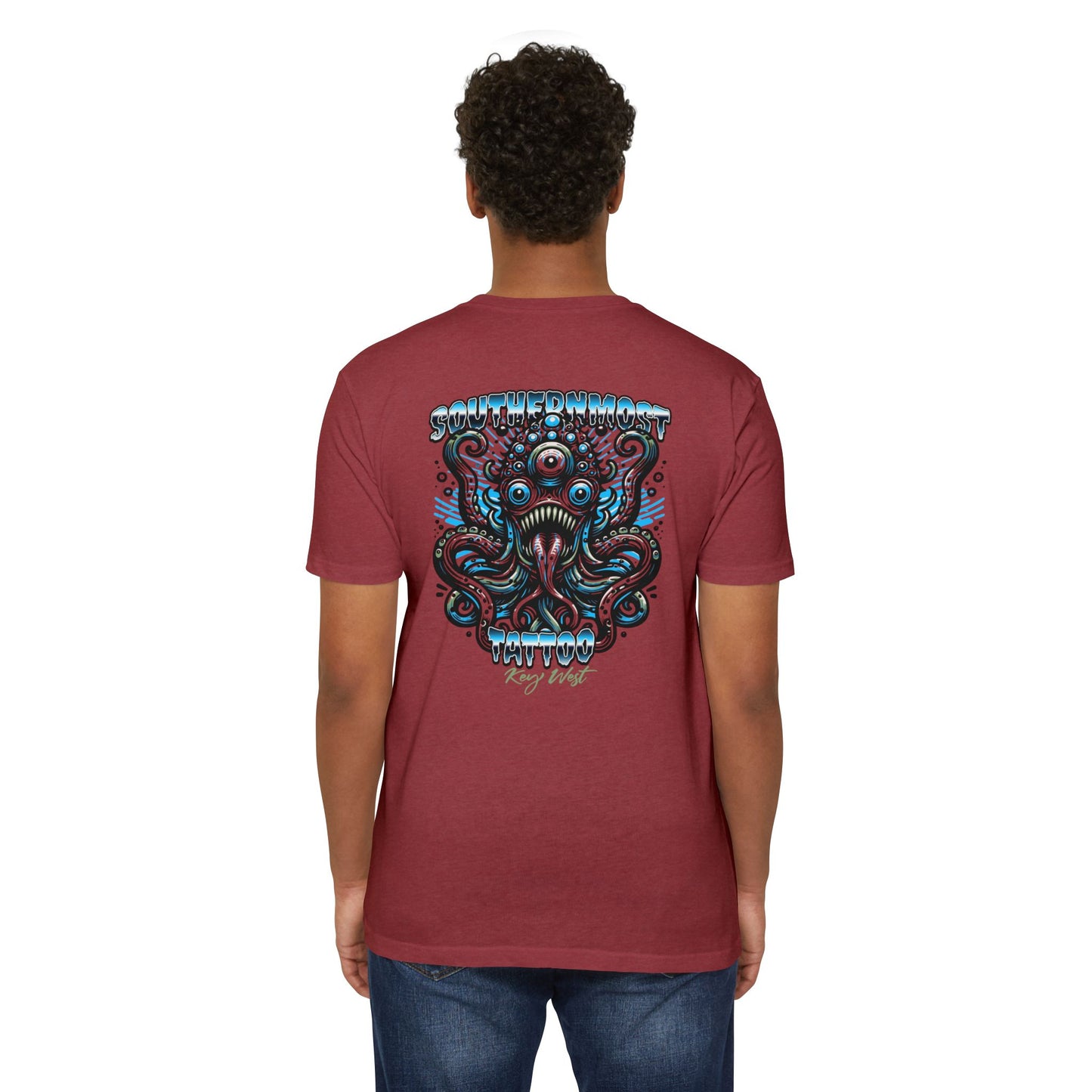Monster Octopus Graphic T-Shirt — Tattoo Retro Beach Vibe