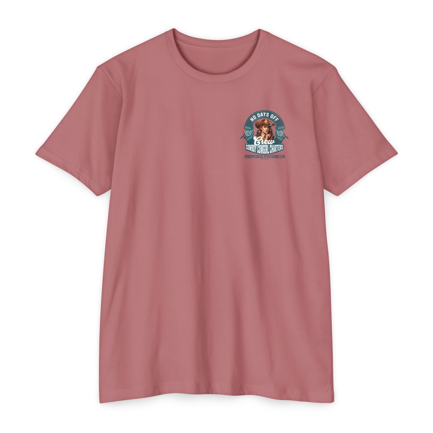 Cowboy Cowgirl Crew T-Shirt — "No Days Off" Western Graphic FISHING Tee