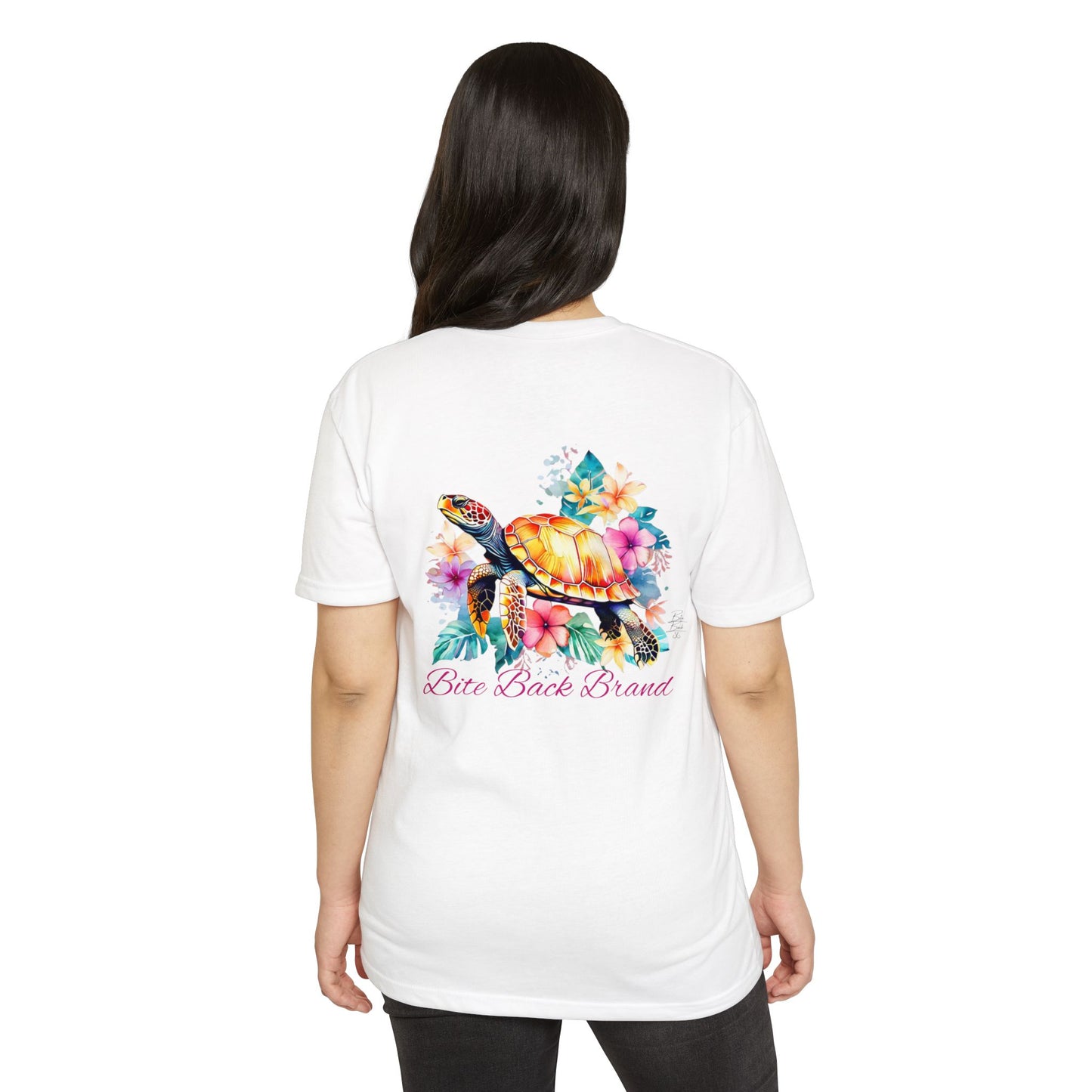 Tropical Bloom Turtle T-shirt