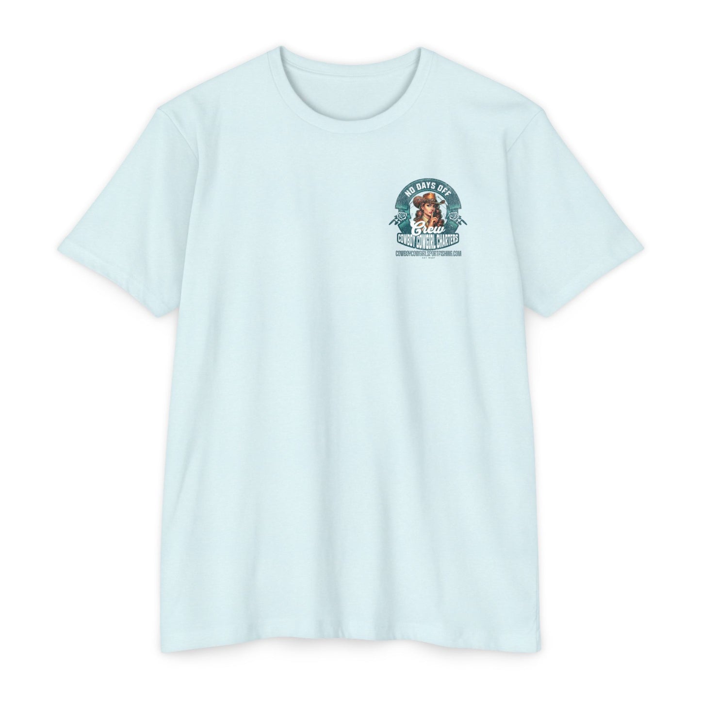 Cowboy Cowgirl Crew T-Shirt — "No Days Off" Western Graphic FISHING Tee