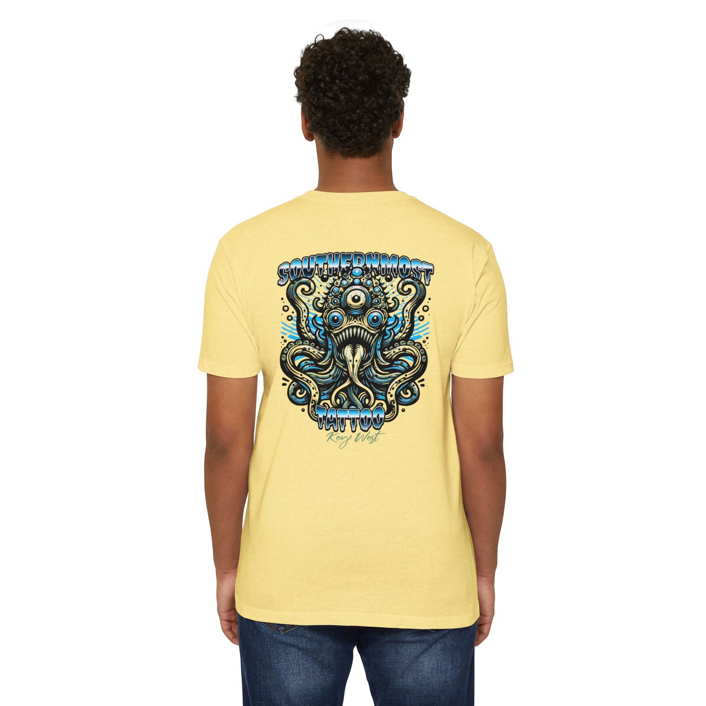Monster Octopus Graphic T-Shirt — Tattoo Retro Beach Vibe