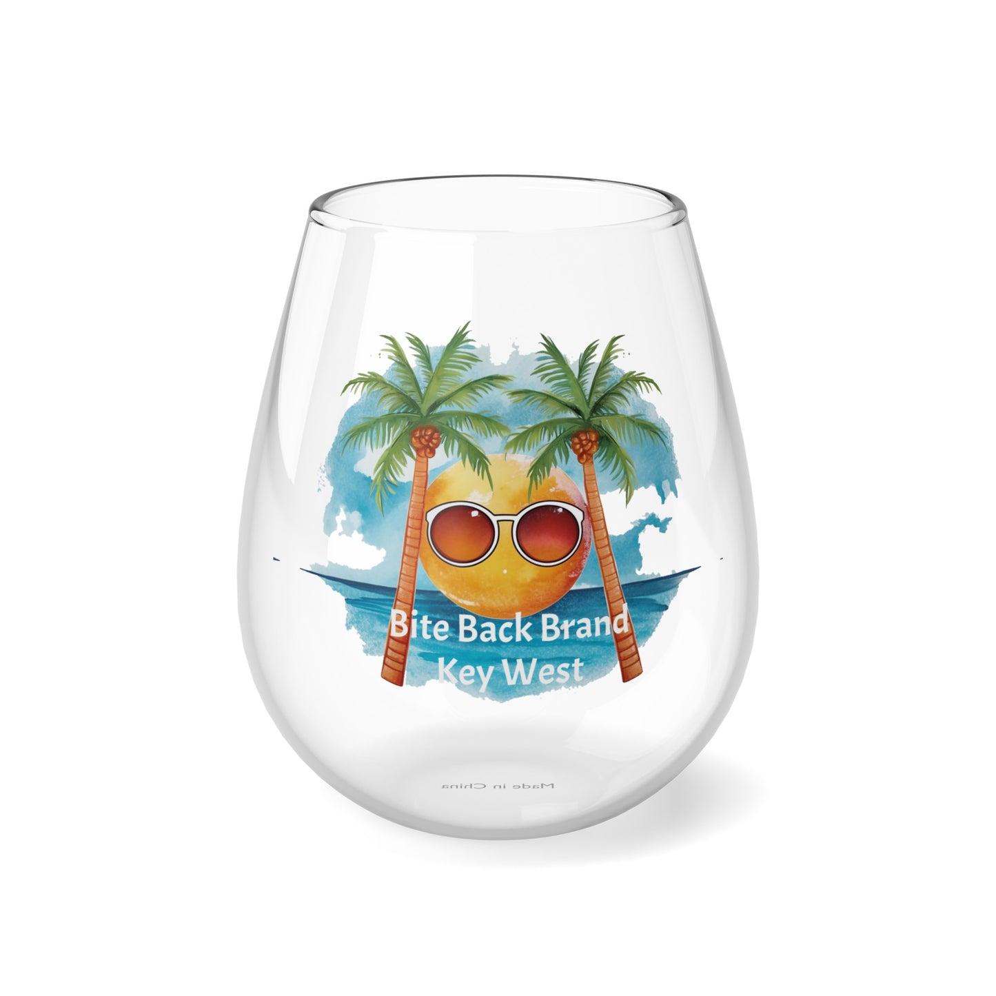 Tropical Bliss Wine Glass Collection-Tropical Sunset Delight