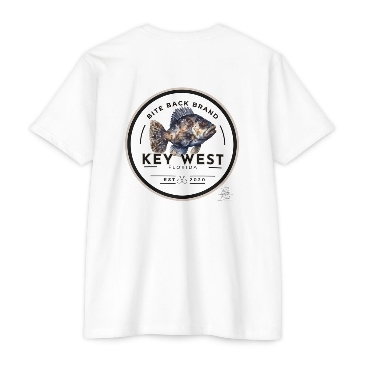 Key West Fishing T-Shirt — Bite Back Brand Grouper Graphic Tee