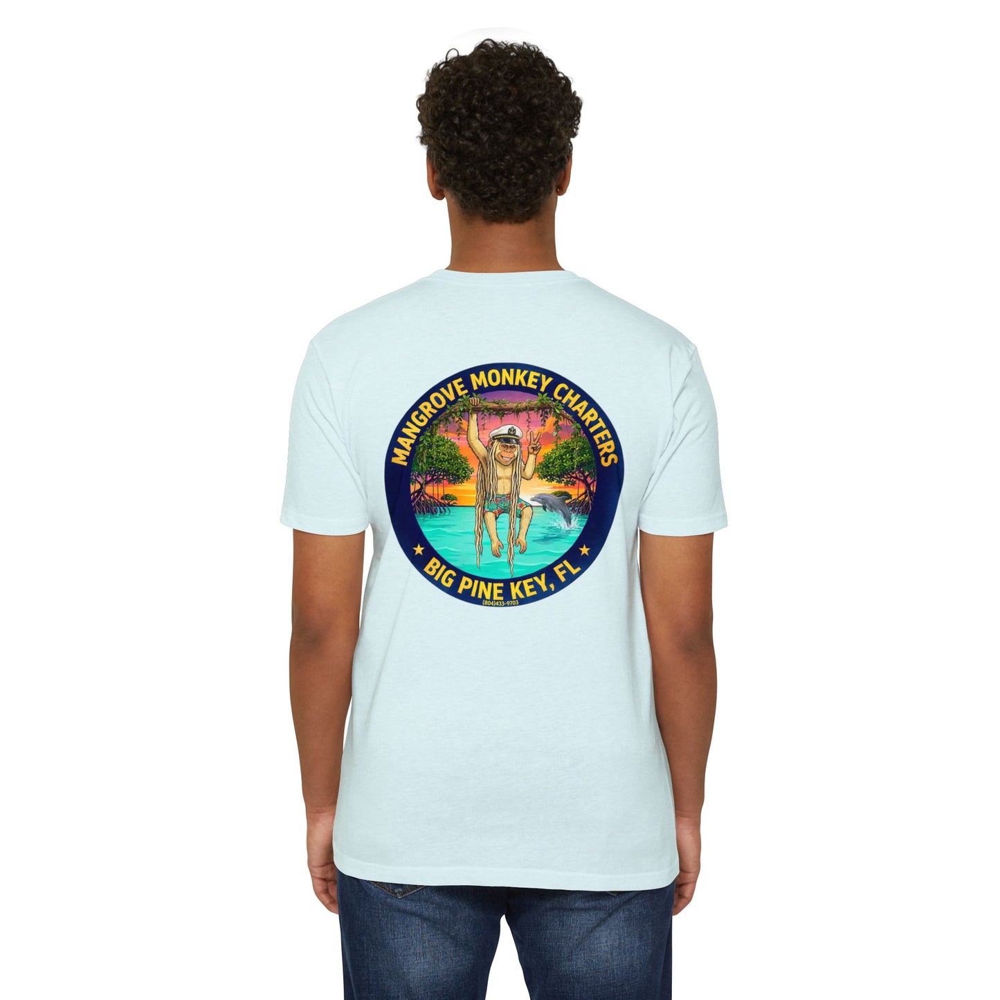 Mangrove Monkey Charters T-Shirt — Big Pine Key Boat Tour Tee