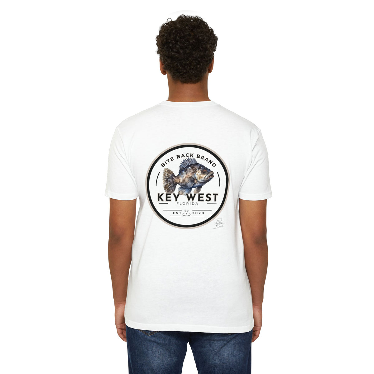 Key West Fishing T-Shirt — Bite Back Brand Grouper Graphic Tee