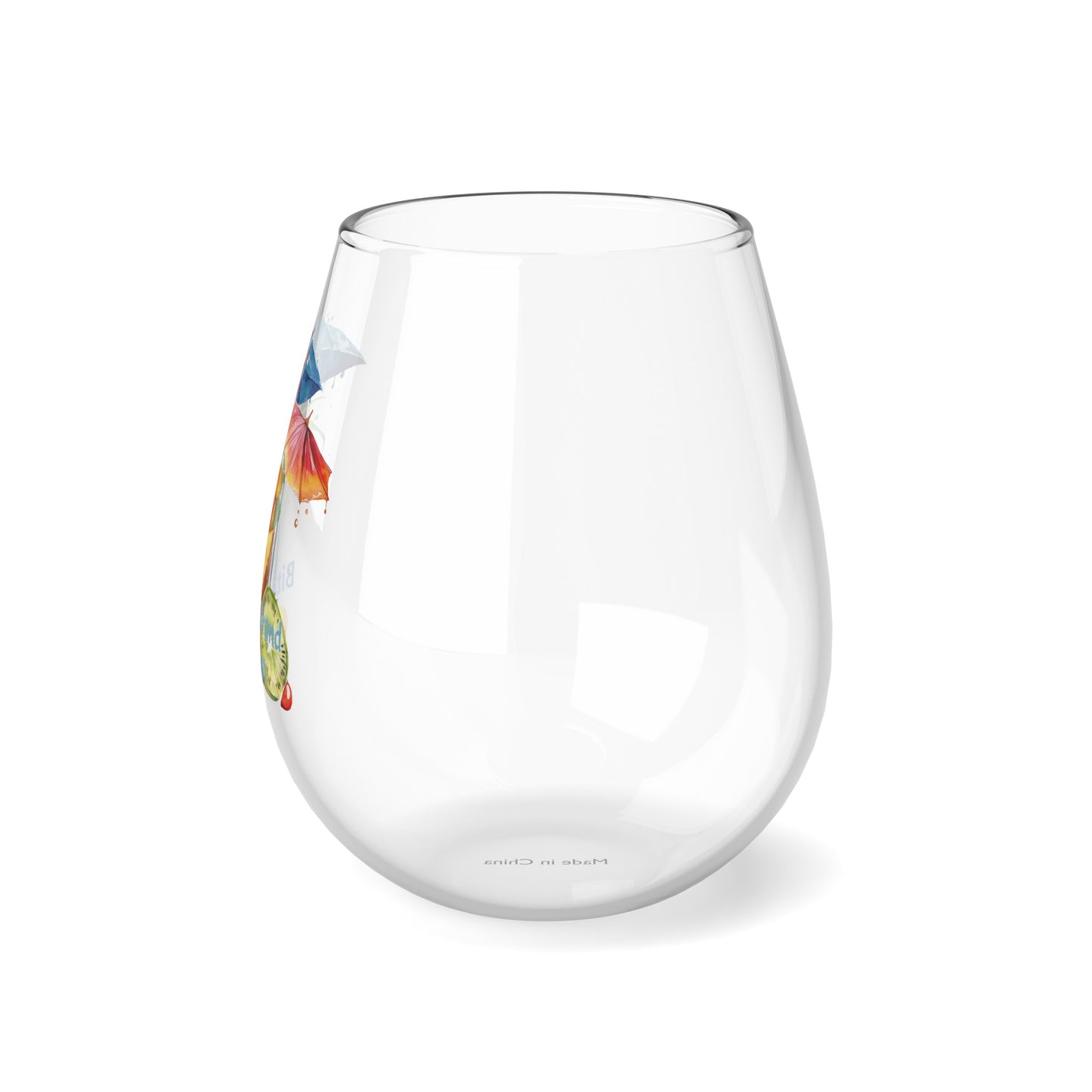 Tropical Bliss Wine Glass Collection-Tropical Fruit Mixer