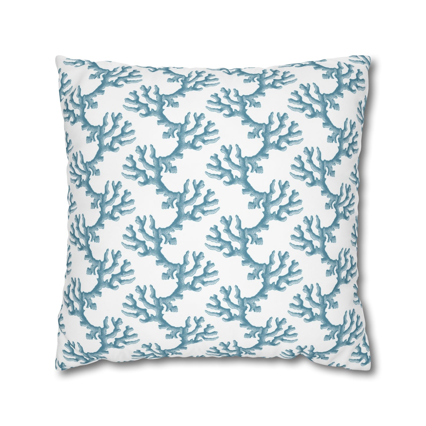 Blue Coral II Canvas Pillowcase