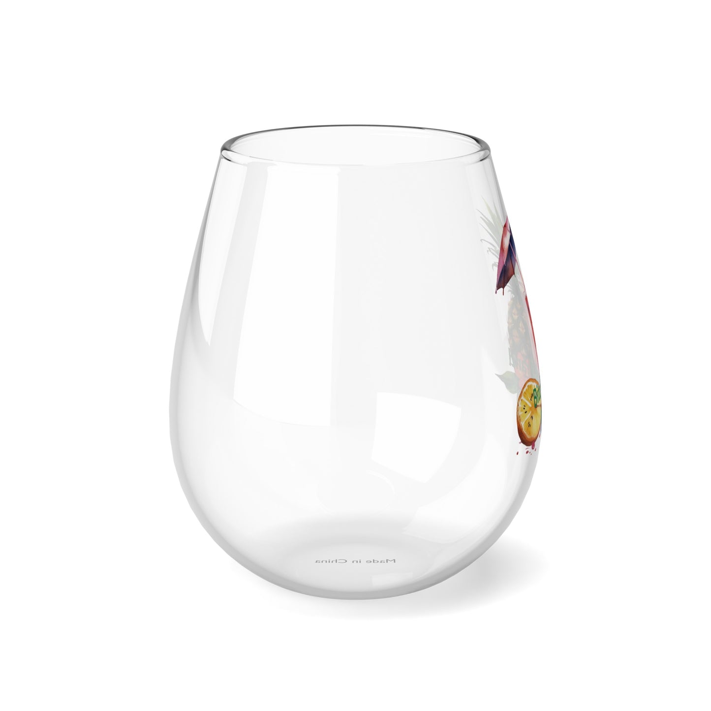 Tropical Bliss Wine Glass Collection-Tropical Fruit Mixer