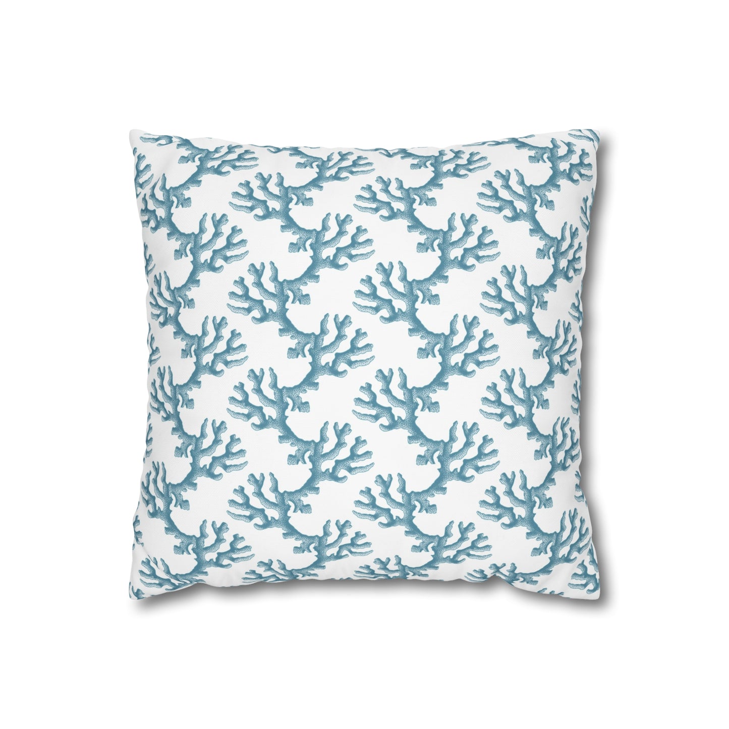 Blue Coral II Canvas Pillowcase
