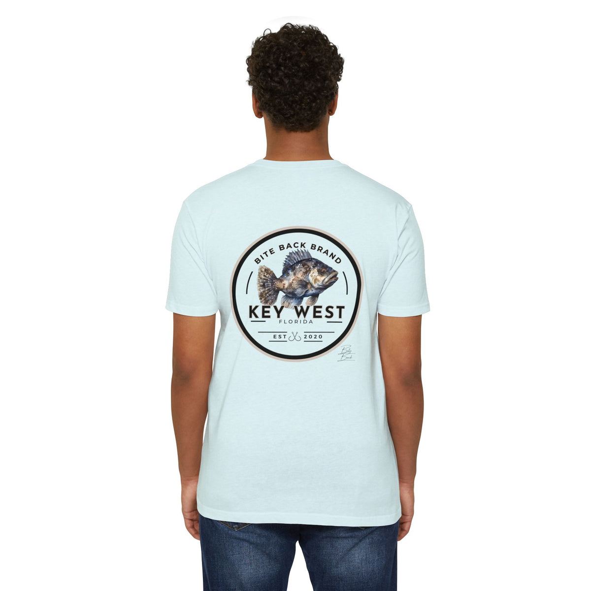 Key West Fishing T-Shirt — Bite Back Brand Grouper Graphic Tee