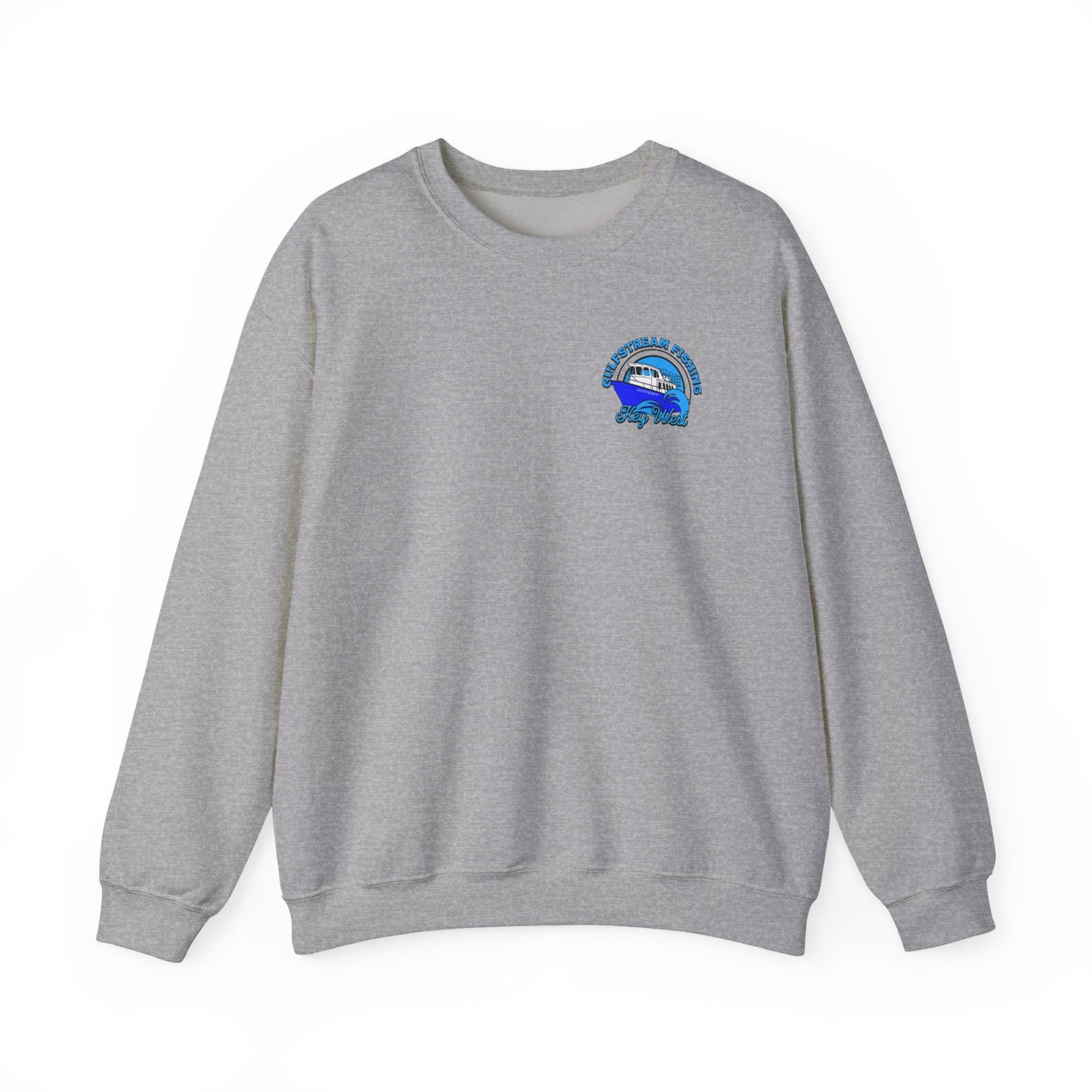 Gulfstream Fishing Crewneck Sweatshirt — Key West Boat Graphic